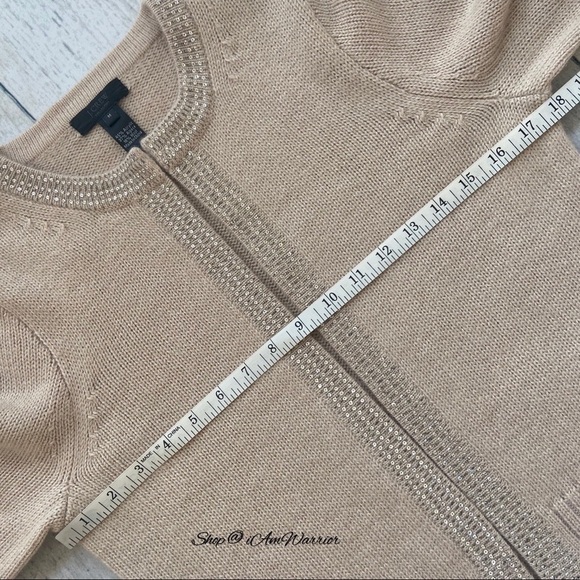 J.Crew Collection jeweled trim ecru cardigan *shop@iamwarrior - Picture 8 of 10